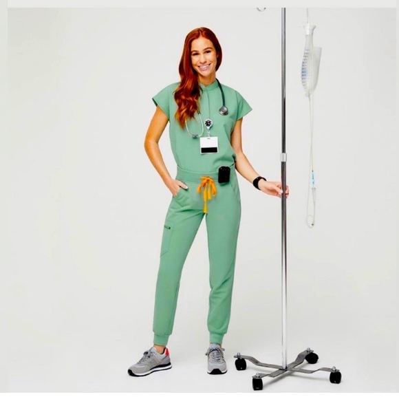 FIGS** jade color zamora pants XXS/P - Picture 2 of 2